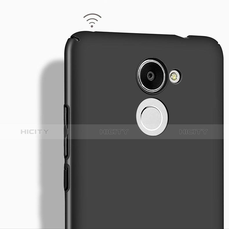 Handyhülle Hülle Kunststoff Schutzhülle Matt M04 für Huawei Y7 Prime Schwarz