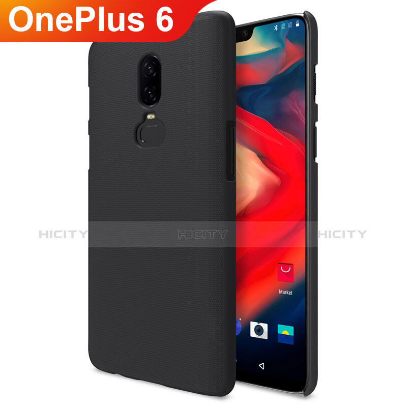 Handyhülle Hülle Kunststoff Schutzhülle Matt M04 für OnePlus 6 Schwarz