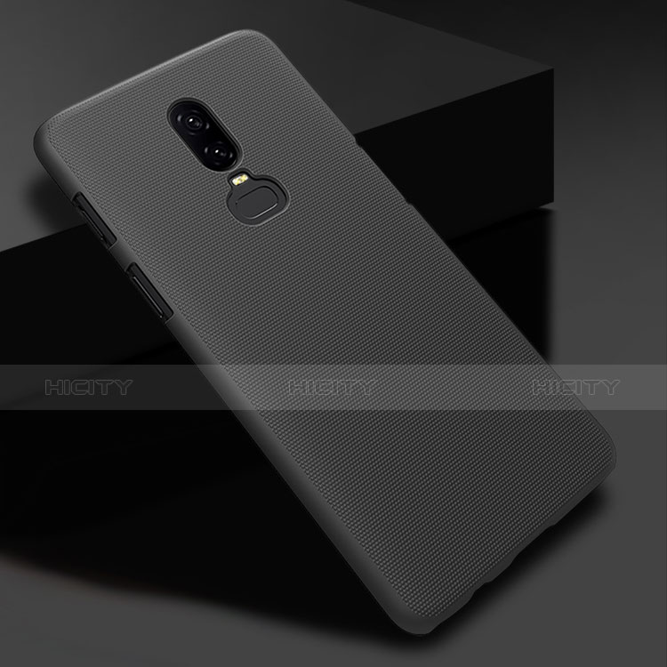 Handyhülle Hülle Kunststoff Schutzhülle Matt M04 für OnePlus 6 Schwarz