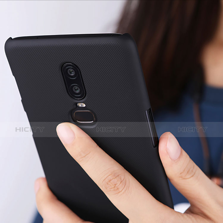 Handyhülle Hülle Kunststoff Schutzhülle Matt M04 für OnePlus 6 Schwarz