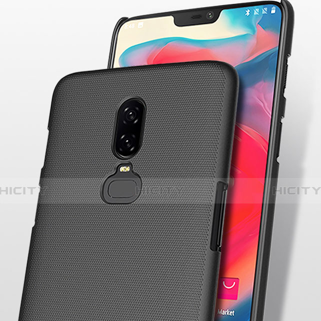 Handyhülle Hülle Kunststoff Schutzhülle Matt M04 für OnePlus 6 Schwarz