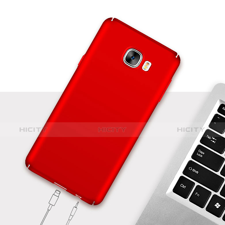 Handyhülle Hülle Kunststoff Schutzhülle Matt M04 für Samsung Galaxy C5 SM-C5000 Rot