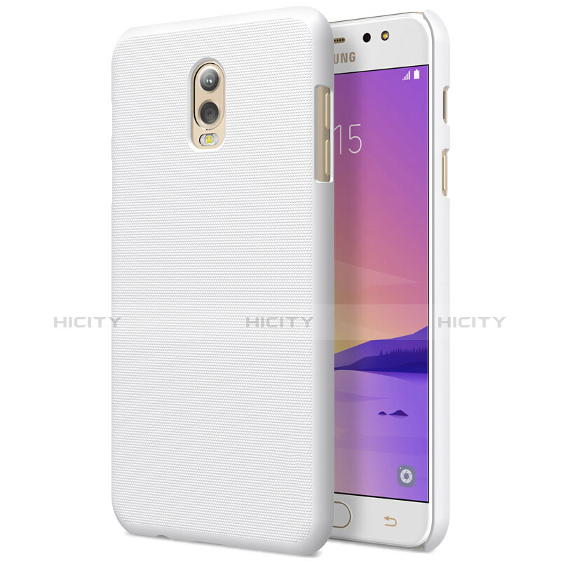 Handyhülle Hülle Kunststoff Schutzhülle Matt M04 für Samsung Galaxy C8 C710F Weiß groß