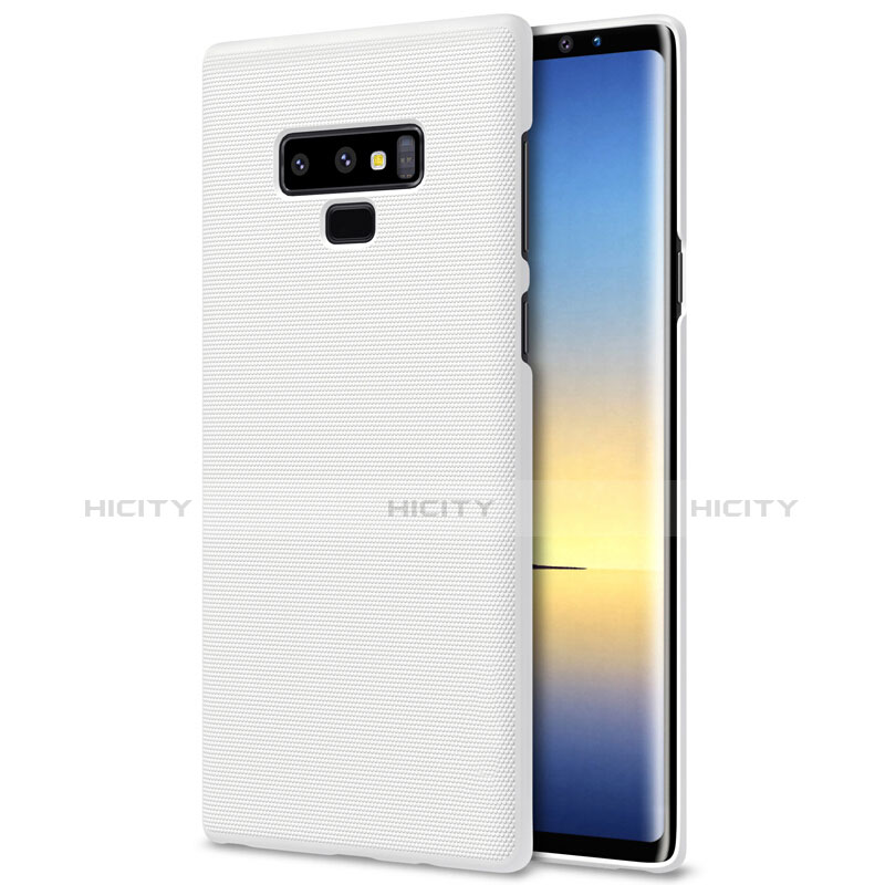 Handyhülle Hülle Kunststoff Schutzhülle Matt M04 für Samsung Galaxy Note 9 Weiß groß