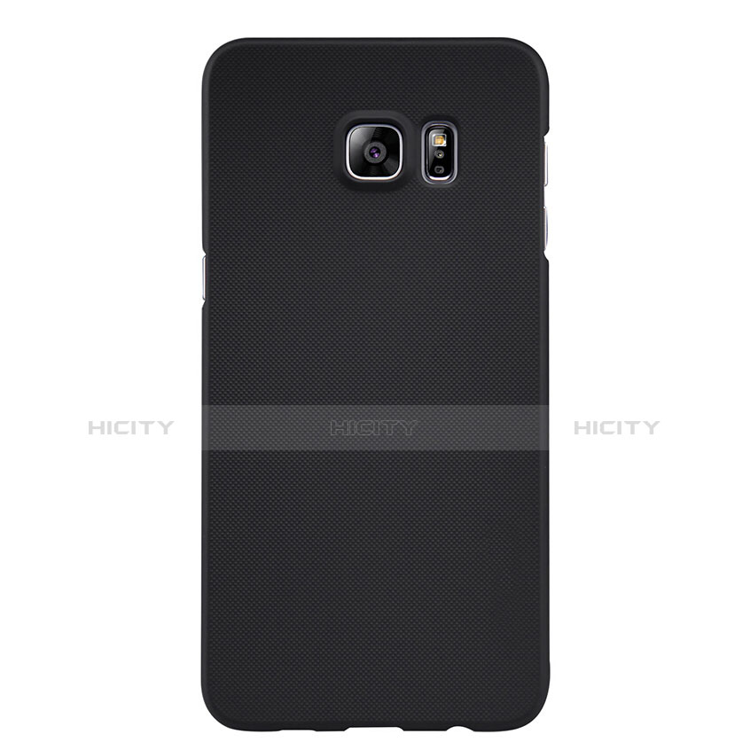 Handyhülle Hülle Kunststoff Schutzhülle Matt M04 für Samsung Galaxy S6 Edge+ Plus SM-G928F Schwarz