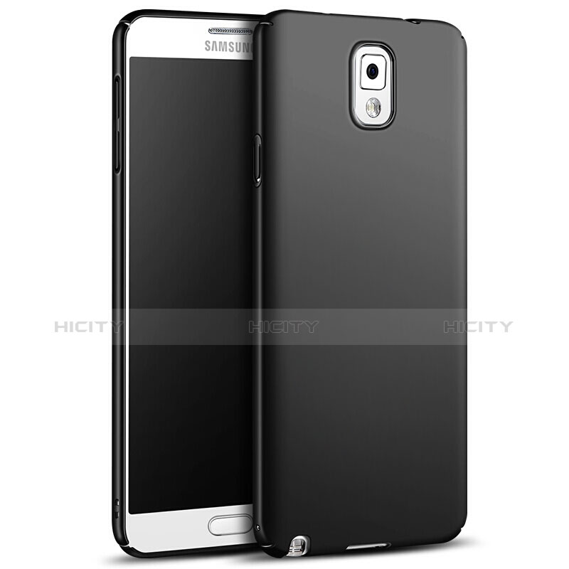 Handyhülle Hülle Kunststoff Schutzhülle Matt M05 für Samsung Galaxy Note 3 N9000 Schwarz