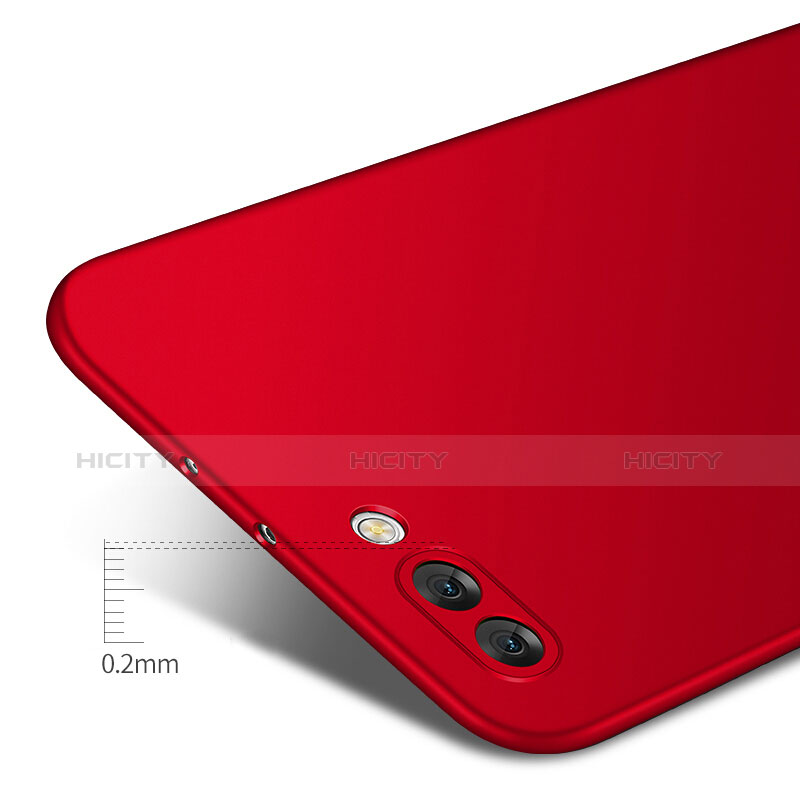 Handyhülle Hülle Kunststoff Schutzhülle Matt M06 für Huawei Honor V10 Rot groß