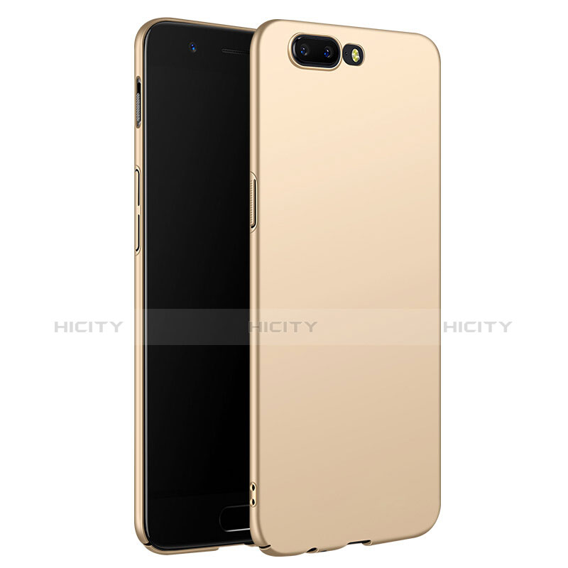 Handyhülle Hülle Kunststoff Schutzhülle Matt M06 für OnePlus 5 Gold