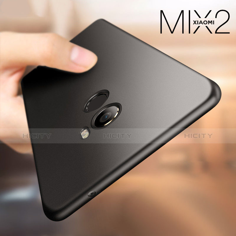 Handyhülle Hülle Kunststoff Schutzhülle Matt M07 für Xiaomi Mi Mix 2 Schwarz