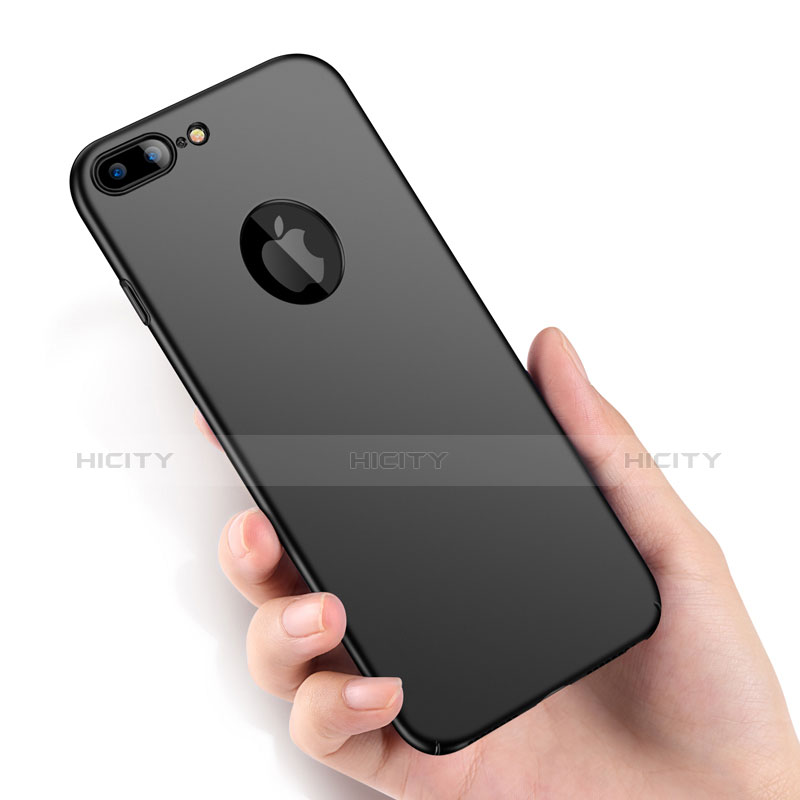 Handyhülle Hülle Kunststoff Schutzhülle Matt M08 für Apple iPhone 7 Plus Schwarz