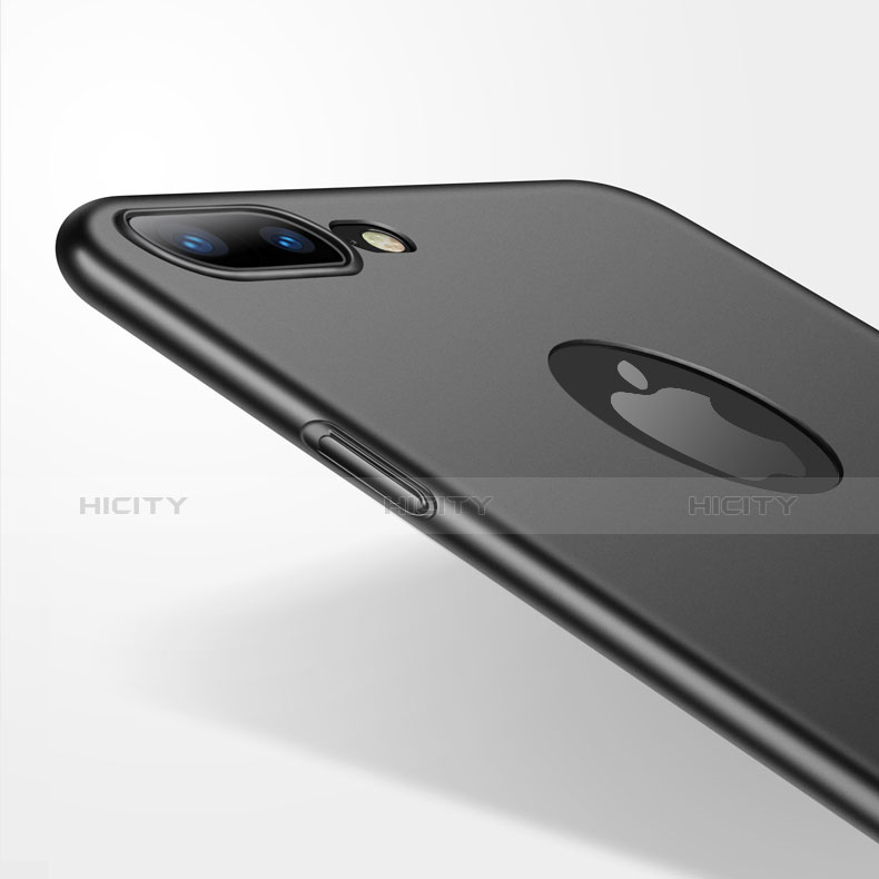 Handyhülle Hülle Kunststoff Schutzhülle Matt M08 für Apple iPhone 7 Plus Schwarz