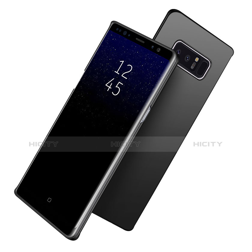 Handyhülle Hülle Kunststoff Schutzhülle Matt M09 für Samsung Galaxy Note 8 Duos N950F Schwarz