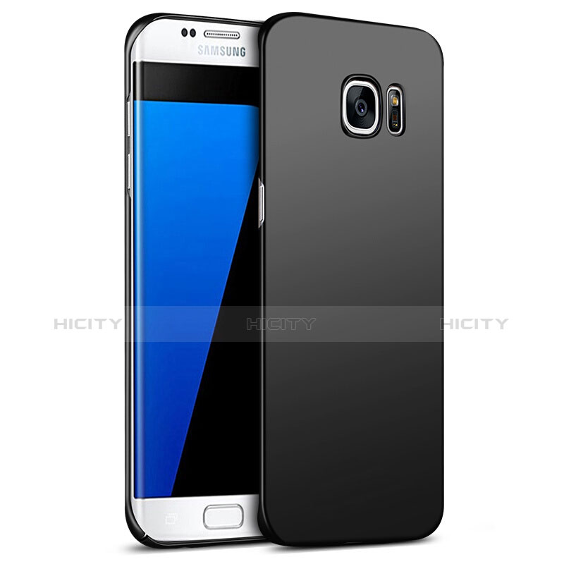 Handyhülle Hülle Kunststoff Schutzhülle Matt M09 für Samsung Galaxy S7 Edge G935F Schwarz