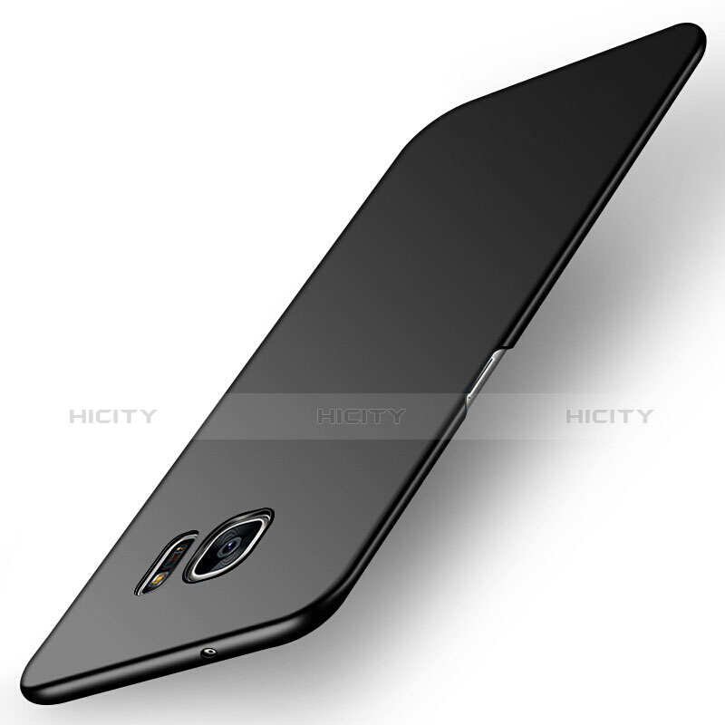 Handyhülle Hülle Kunststoff Schutzhülle Matt M09 für Samsung Galaxy S7 Edge G935F Schwarz