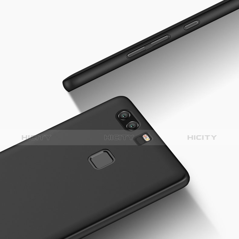 Handyhülle Hülle Kunststoff Schutzhülle Matt M10 für Huawei P9 Plus Schwarz