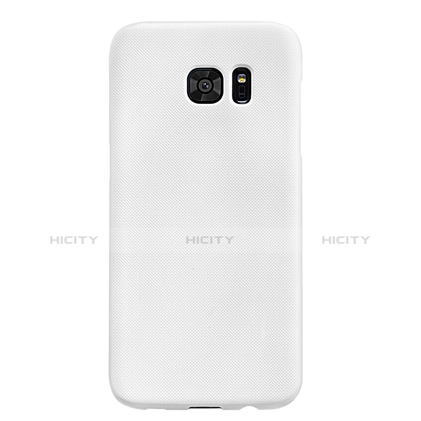 Handyhülle Hülle Kunststoff Schutzhülle Matt M10 für Samsung Galaxy S7 Edge G935F Weiß