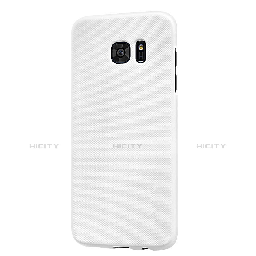 Handyhülle Hülle Kunststoff Schutzhülle Matt M10 für Samsung Galaxy S7 Edge G935F Weiß