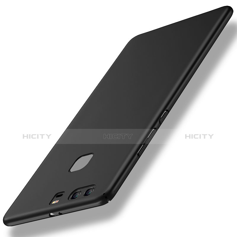 Handyhülle Hülle Kunststoff Schutzhülle Matt M11 für Huawei P9 Plus Schwarz groß