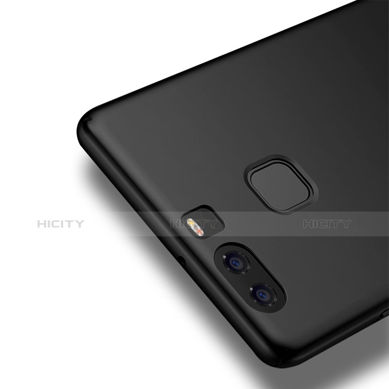 Handyhülle Hülle Kunststoff Schutzhülle Matt M11 für Huawei P9 Plus Schwarz groß