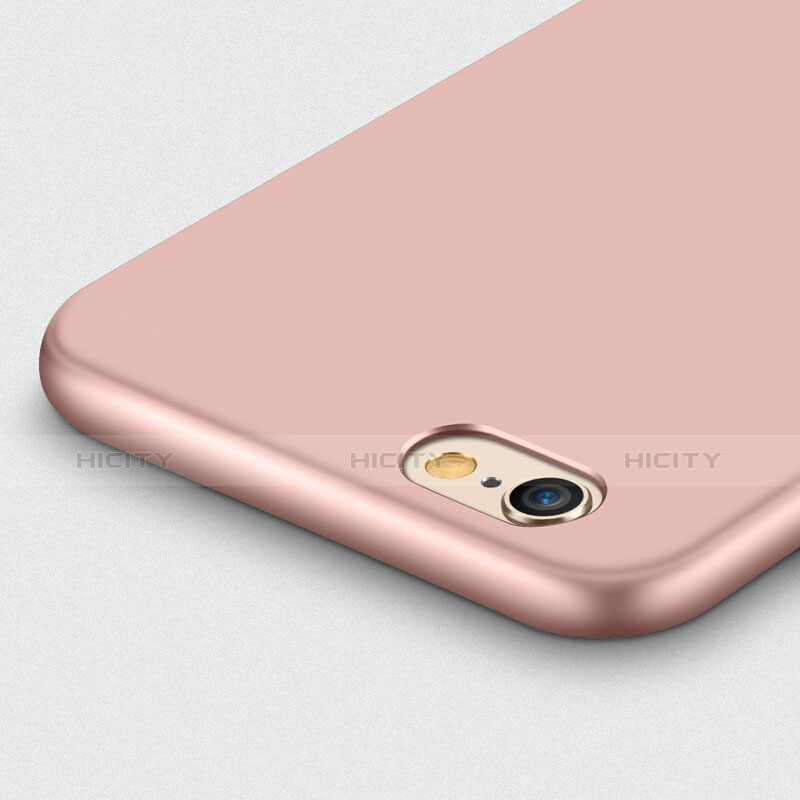 Handyhülle Hülle Kunststoff Schutzhülle Matt mit Fingerring Ständer A01 für Apple iPhone 6 Rosegold