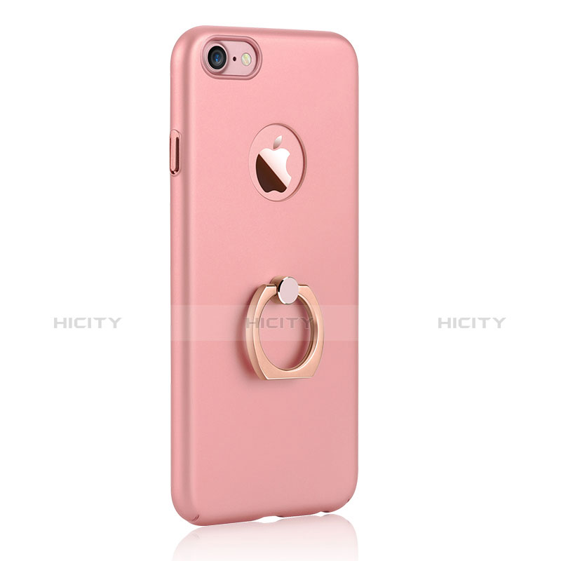 Handyhülle Hülle Kunststoff Schutzhülle Matt mit Fingerring Ständer A01 für Apple iPhone 7 Rosa