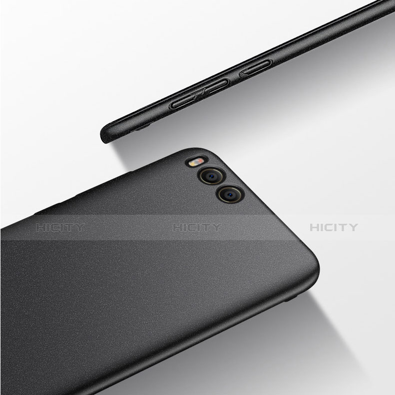 Handyhülle Hülle Kunststoff Schutzhülle Matt mit Fingerring Ständer A03 für Xiaomi Mi 6 Schwarz