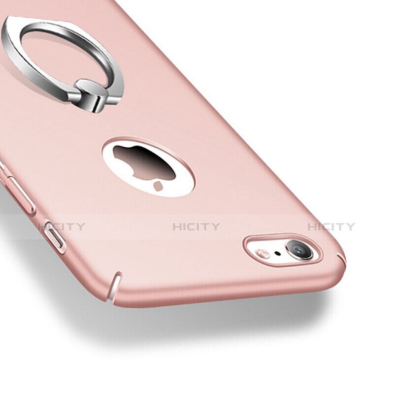 Handyhülle Hülle Kunststoff Schutzhülle Matt mit Fingerring Ständer für Apple iPhone 6 Plus Rosa