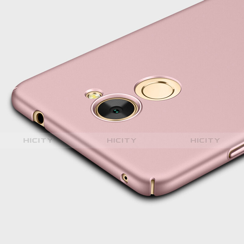 Handyhülle Hülle Kunststoff Schutzhülle Matt mit Fingerring Ständer für Huawei Enjoy 7 Plus Rosa