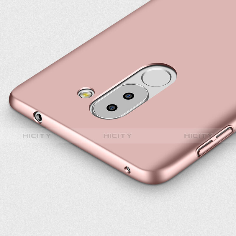 Handyhülle Hülle Kunststoff Schutzhülle Matt mit Fingerring Ständer für Huawei GR5 (2017) Rosegold groß