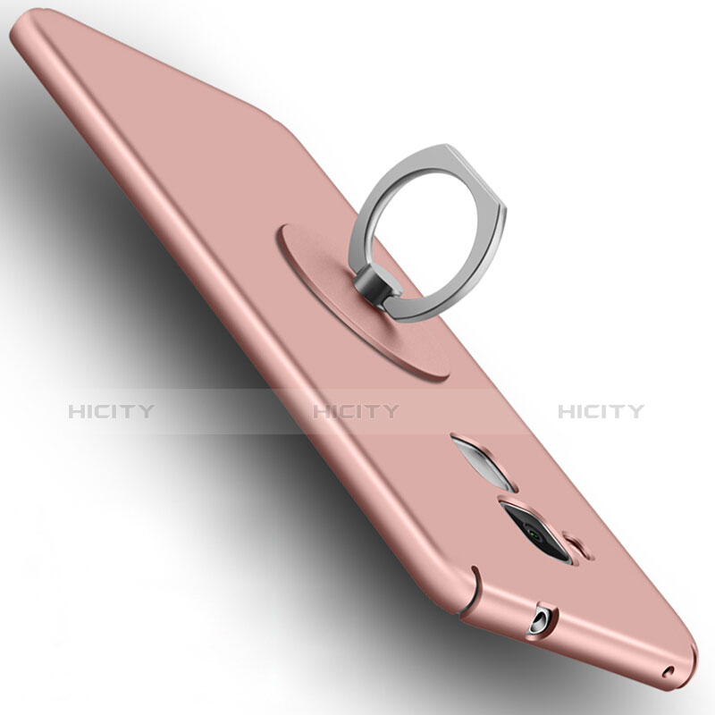 Handyhülle Hülle Kunststoff Schutzhülle Matt mit Fingerring Ständer für Huawei GT3 Rosegold