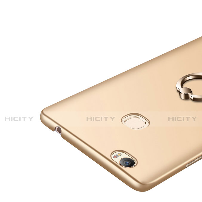 Handyhülle Hülle Kunststoff Schutzhülle Matt mit Fingerring Ständer für Huawei Honor Note 8 Gold