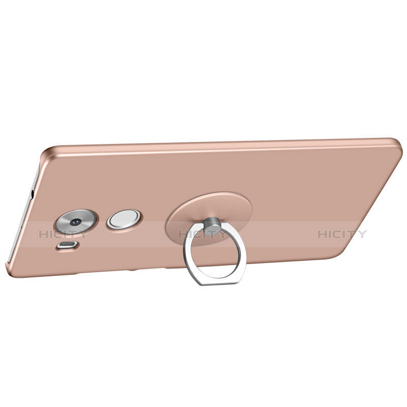 Handyhülle Hülle Kunststoff Schutzhülle Matt mit Fingerring Ständer für Huawei Mate 8 Rosa