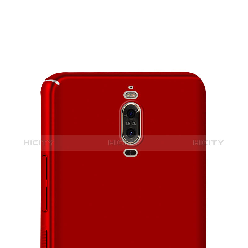 Handyhülle Hülle Kunststoff Schutzhülle Matt mit Fingerring Ständer für Huawei Mate 9 Pro Rot