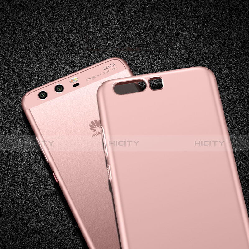 Handyhülle Hülle Kunststoff Schutzhülle Matt mit Fingerring Ständer für Huawei P10 Plus Rosa