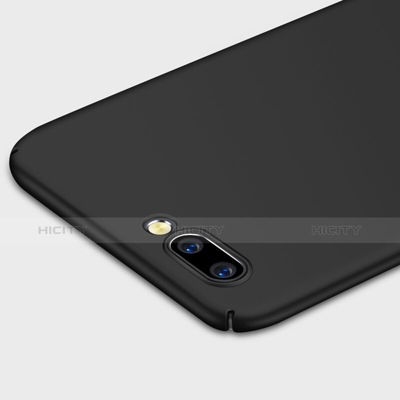 Handyhülle Hülle Kunststoff Schutzhülle Matt mit Fingerring Ständer für OnePlus 5 Schwarz