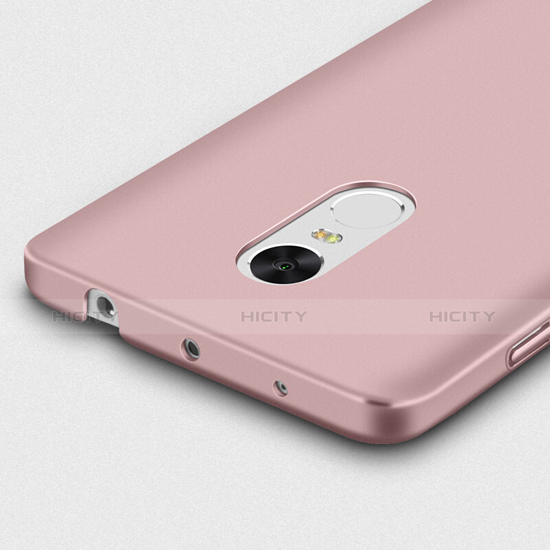 Handyhülle Hülle Kunststoff Schutzhülle Matt mit Fingerring Ständer für Xiaomi Redmi Note 4X High Edition Rosegold