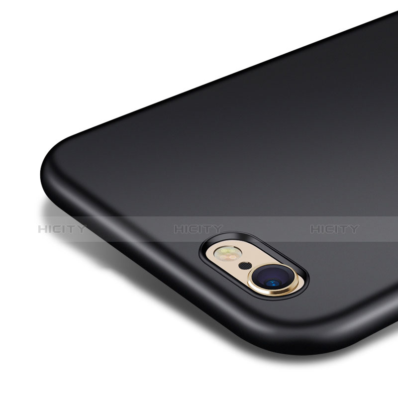 Handyhülle Hülle Kunststoff Schutzhülle Matt P04 für Apple iPhone 6S Plus Schwarz