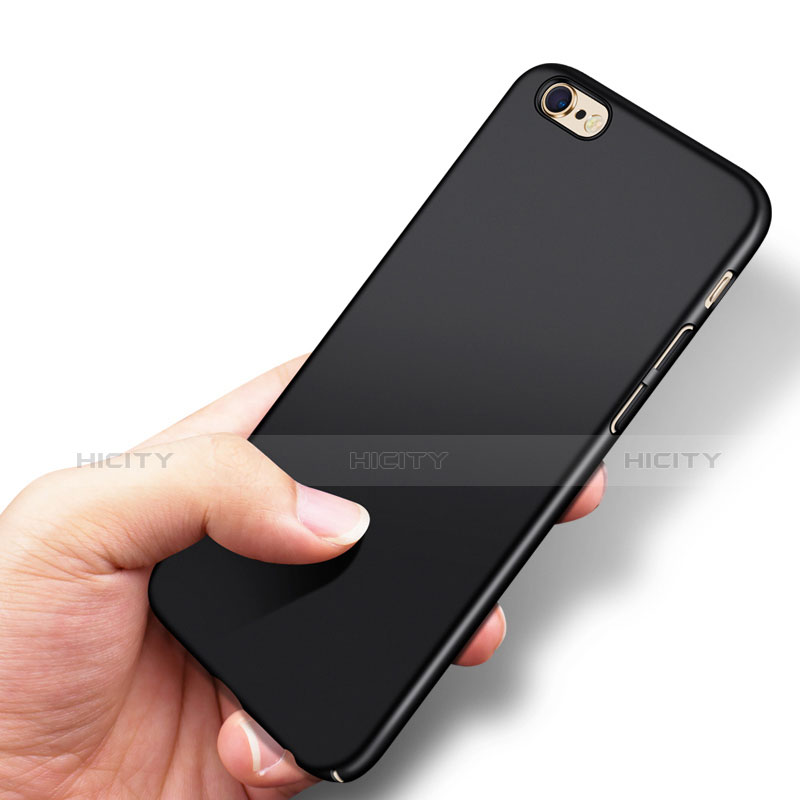 Handyhülle Hülle Kunststoff Schutzhülle Matt P04 für Apple iPhone 6S Plus Schwarz