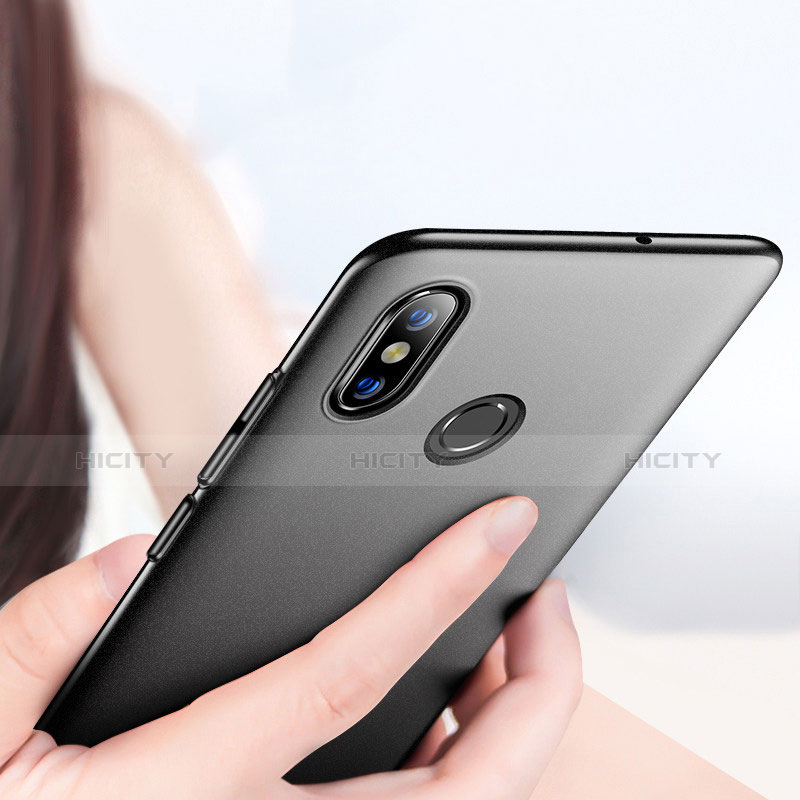 Handyhülle Hülle Kunststoff Schutzhülle Matt Q03 für Xiaomi Mi 8 Schwarz