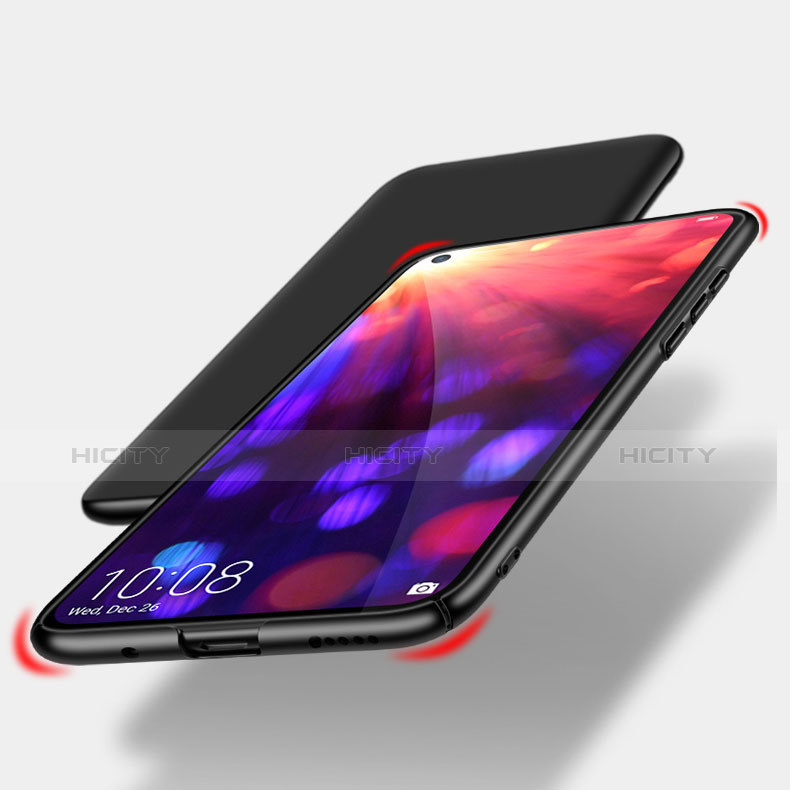 Handyhülle Hülle Kunststoff Schutzhülle Matt Q04 für Huawei Honor V20 Schwarz