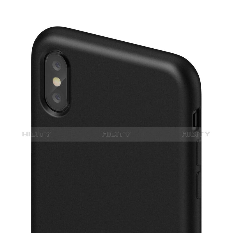 Handyhülle Hülle Kunststoff Schutzhülle Matt S01 für Apple iPhone X Schwarz