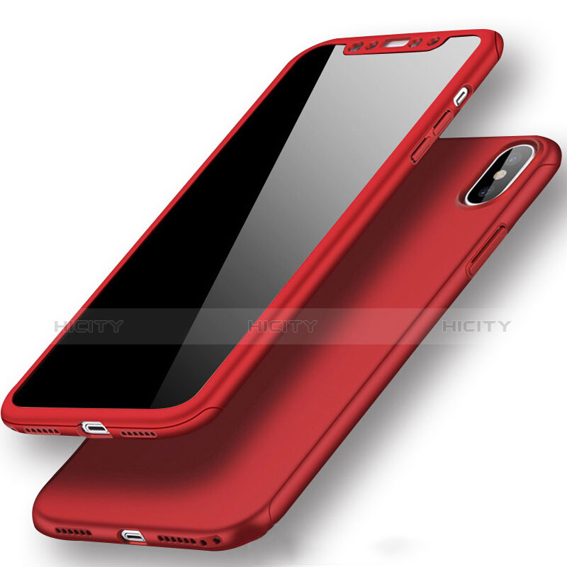 Handyhülle Hülle Kunststoff Schutzhülle Matt S02 für Apple iPhone X Rot