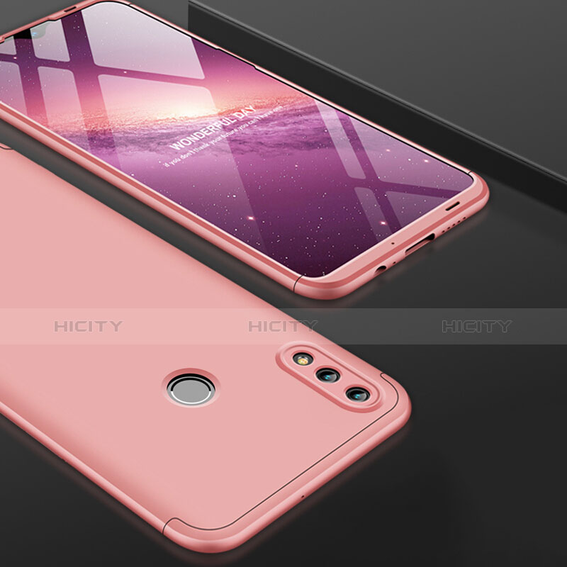 Handyhülle Hülle Kunststoff Schutzhülle Matt Vorder und Rückseite 360 Grad Q01 für Huawei Nova Lite 3 Rosegold