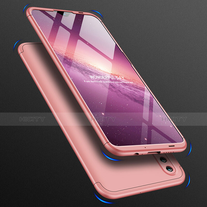 Handyhülle Hülle Kunststoff Schutzhülle Matt Vorder und Rückseite 360 Grad Q01 für Huawei Nova Lite 3 Rosegold