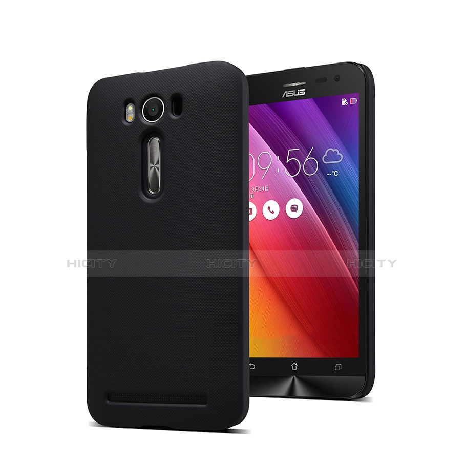 Handyhülle Hülle Kunststoff Schutzhülle Punkte Loch für Asus Zenfone 2 Laser ZE500KL ZE550KL Schwarz