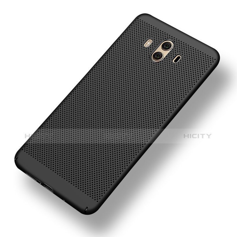 Handyhülle Hülle Kunststoff Schutzhülle Punkte Loch für Huawei Mate 10 Schwarz