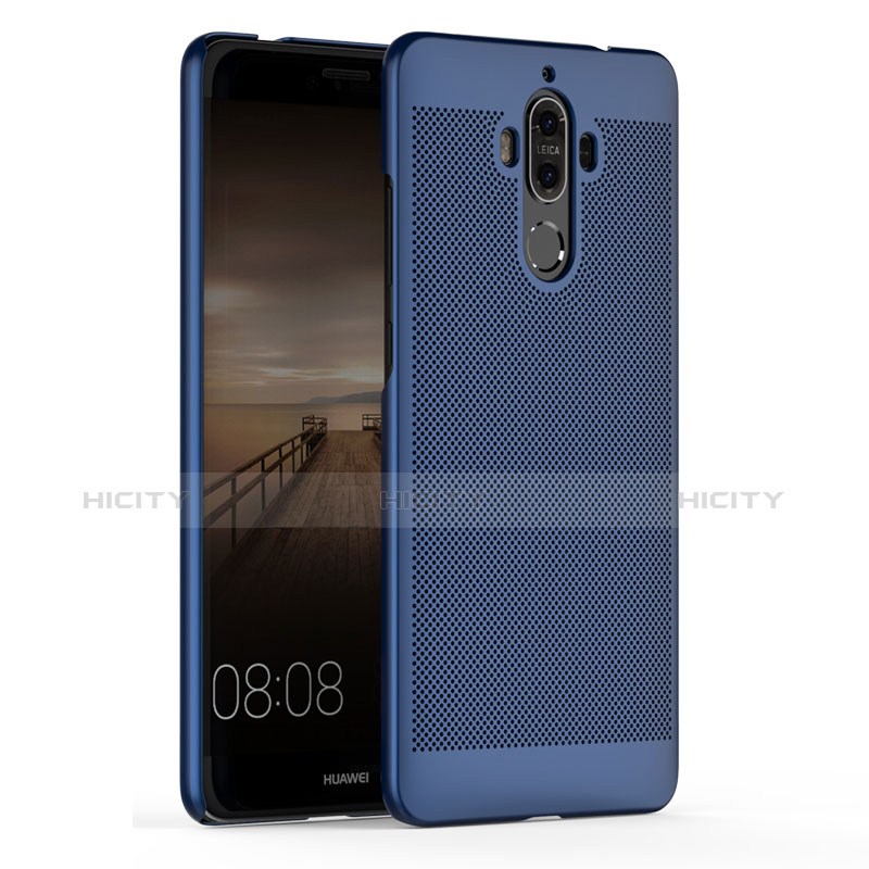 Handyhülle Hülle Kunststoff Schutzhülle Punkte Loch für Huawei Mate 9 Blau Plus