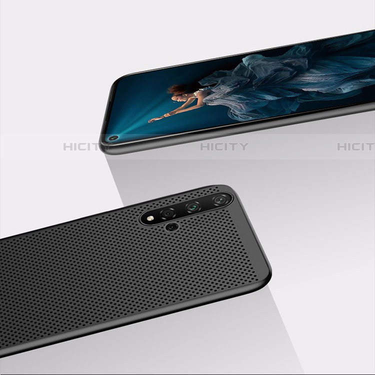 Handyhülle Hülle Kunststoff Schutzhülle Punkte Loch für Huawei Nova 5T Schwarz