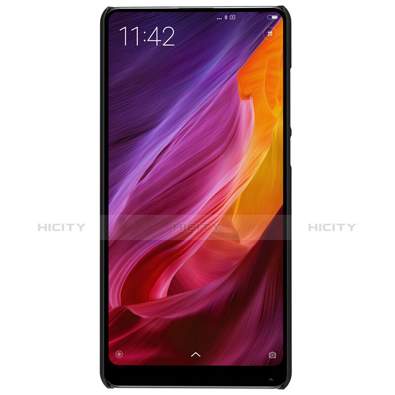 Handyhülle Hülle Kunststoff Schutzhülle Punkte Loch für Xiaomi Mi Mix 2 Schwarz groß