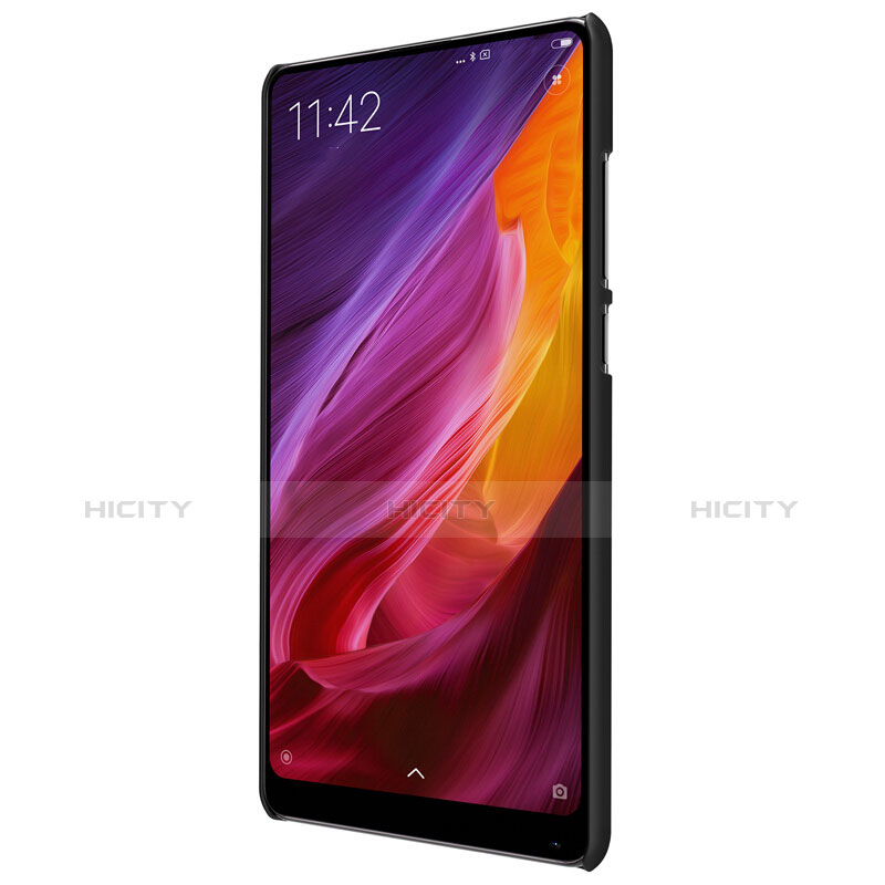 Handyhülle Hülle Kunststoff Schutzhülle Punkte Loch für Xiaomi Mi Mix 2 Schwarz groß